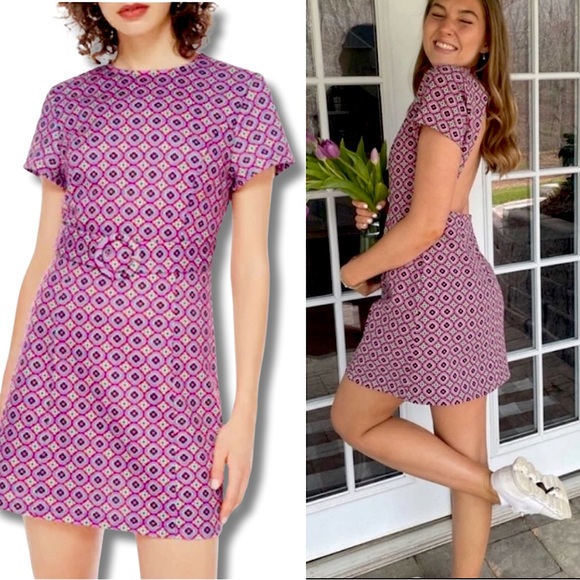 Zara Dresses & Skirts - Zara Floral Mod Mini Dress Sz. Small NWT